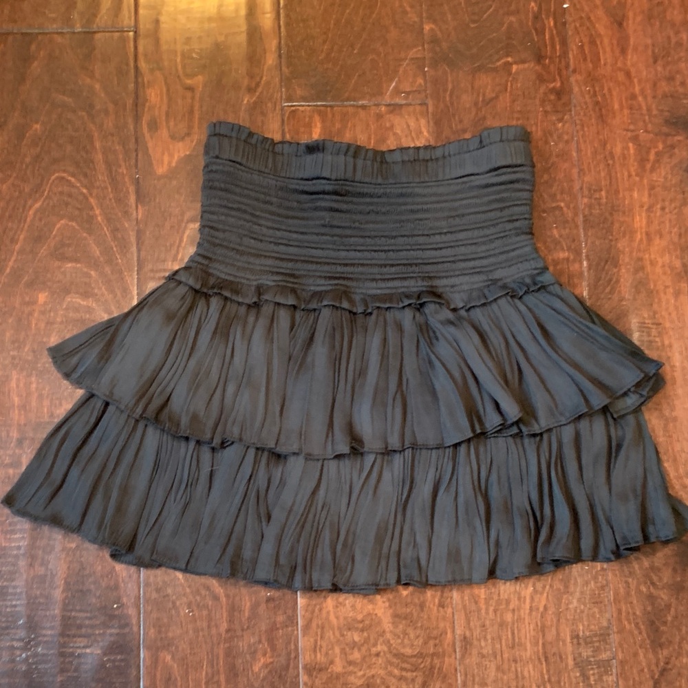 Reset Black Ruffled Skirt